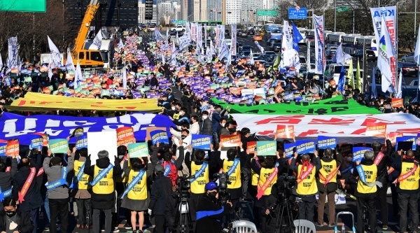 간호법·의료인 면허박탈법 철회! 간호법 제정 저지 400만 보건복지의료연대 총궐기대회
